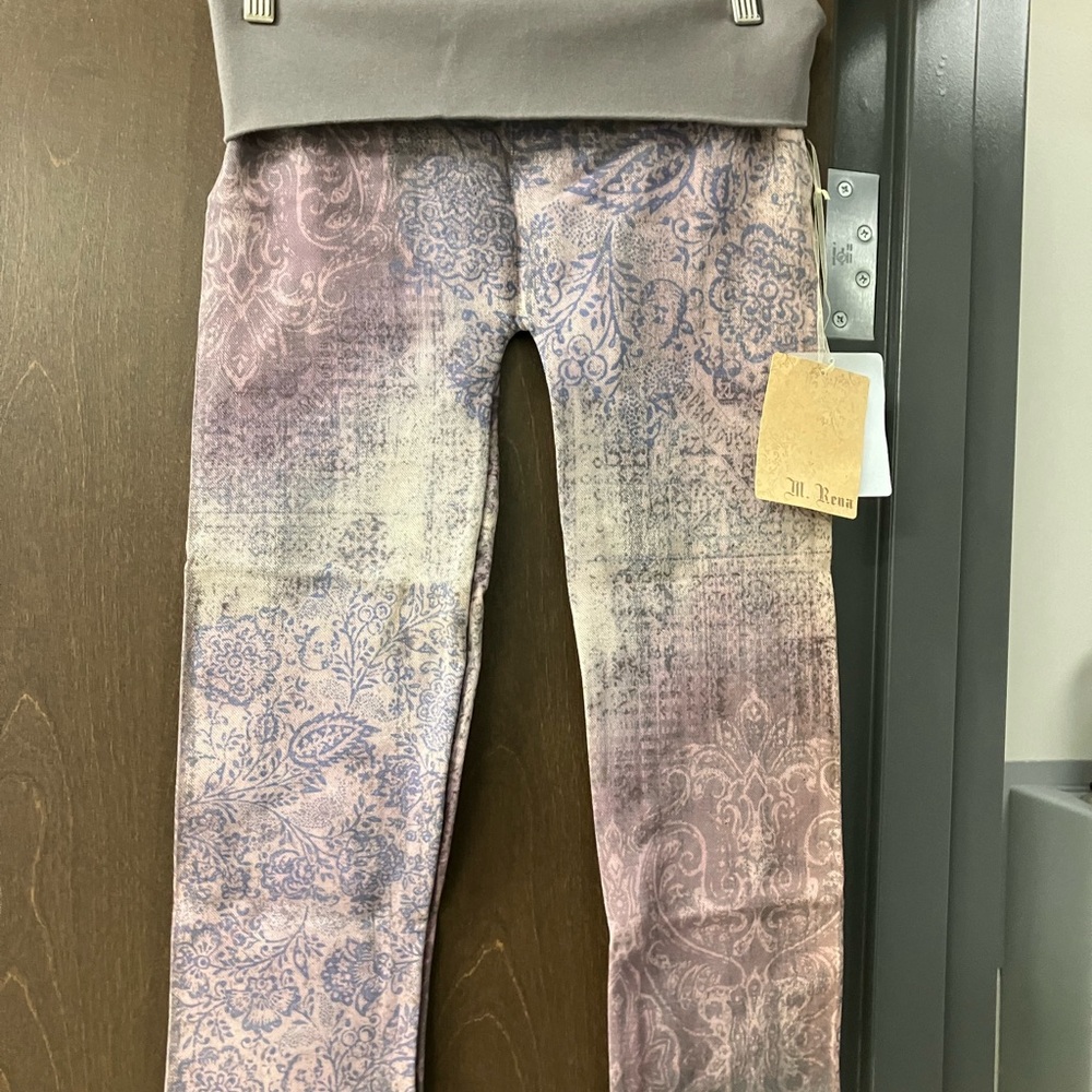 M. Rena low waisted floral leggings